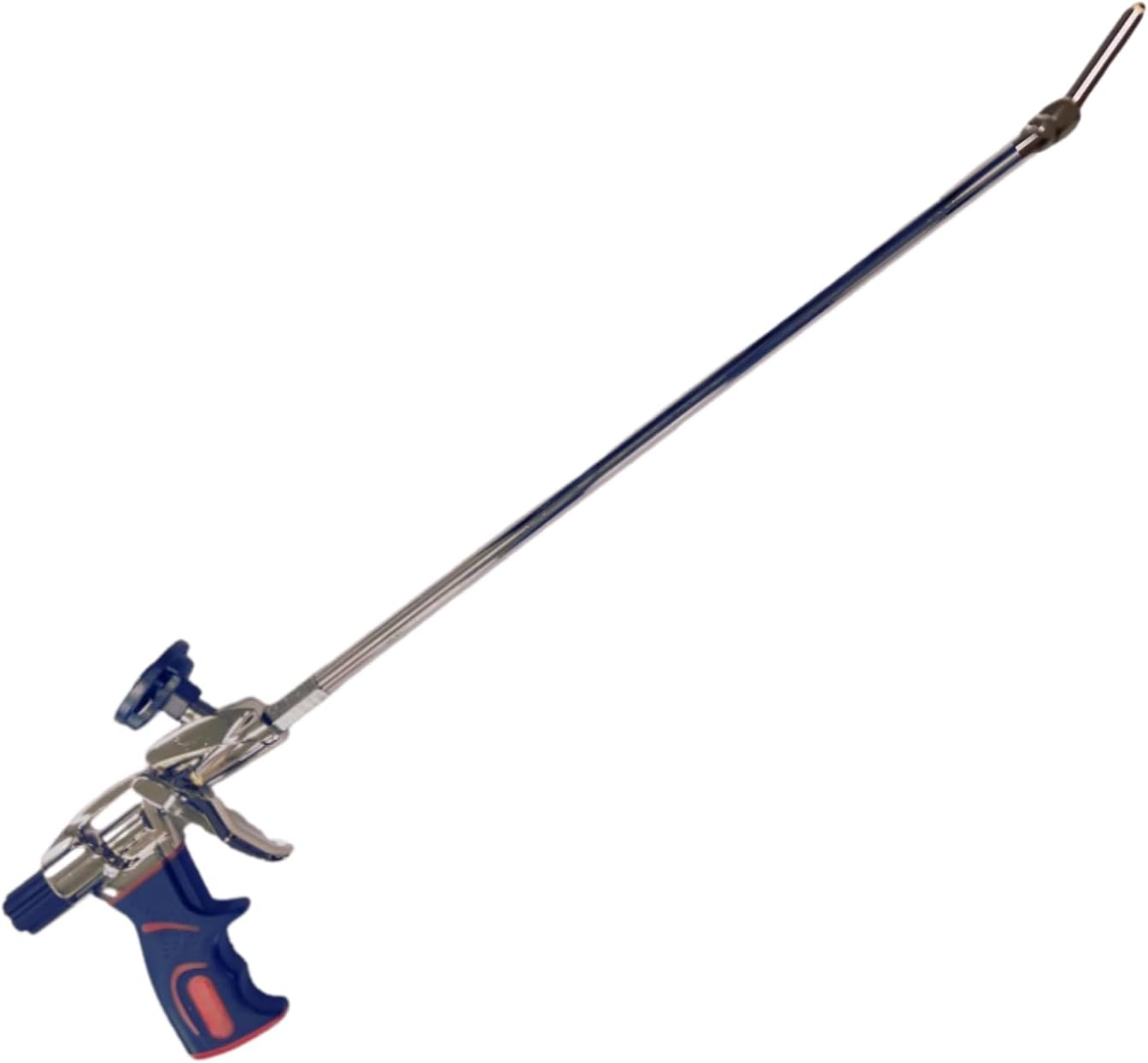 Ergonomically Designed Long Nose Applicator Gun for Spray Foam with  Non-Stick Coated Basket can Rotate up to 360° at a 30° Angle. Works with All Brands. 24 Inches