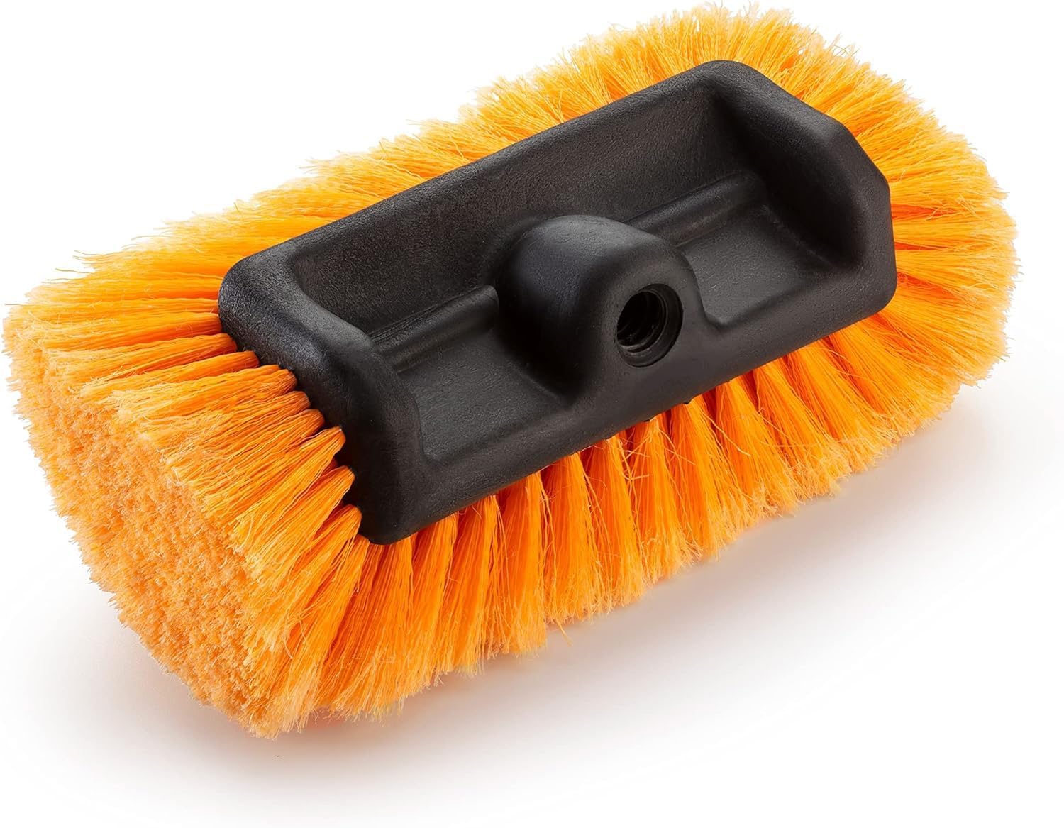Soft Car Wash Brush Head with 5-Sided Soft Bristle // Soft Scrub RV Wash Brush for Vehicles // Twist-On Truck Washing Brush Fits Standard  Threaded Extension Poles (Pole Sold Separately)