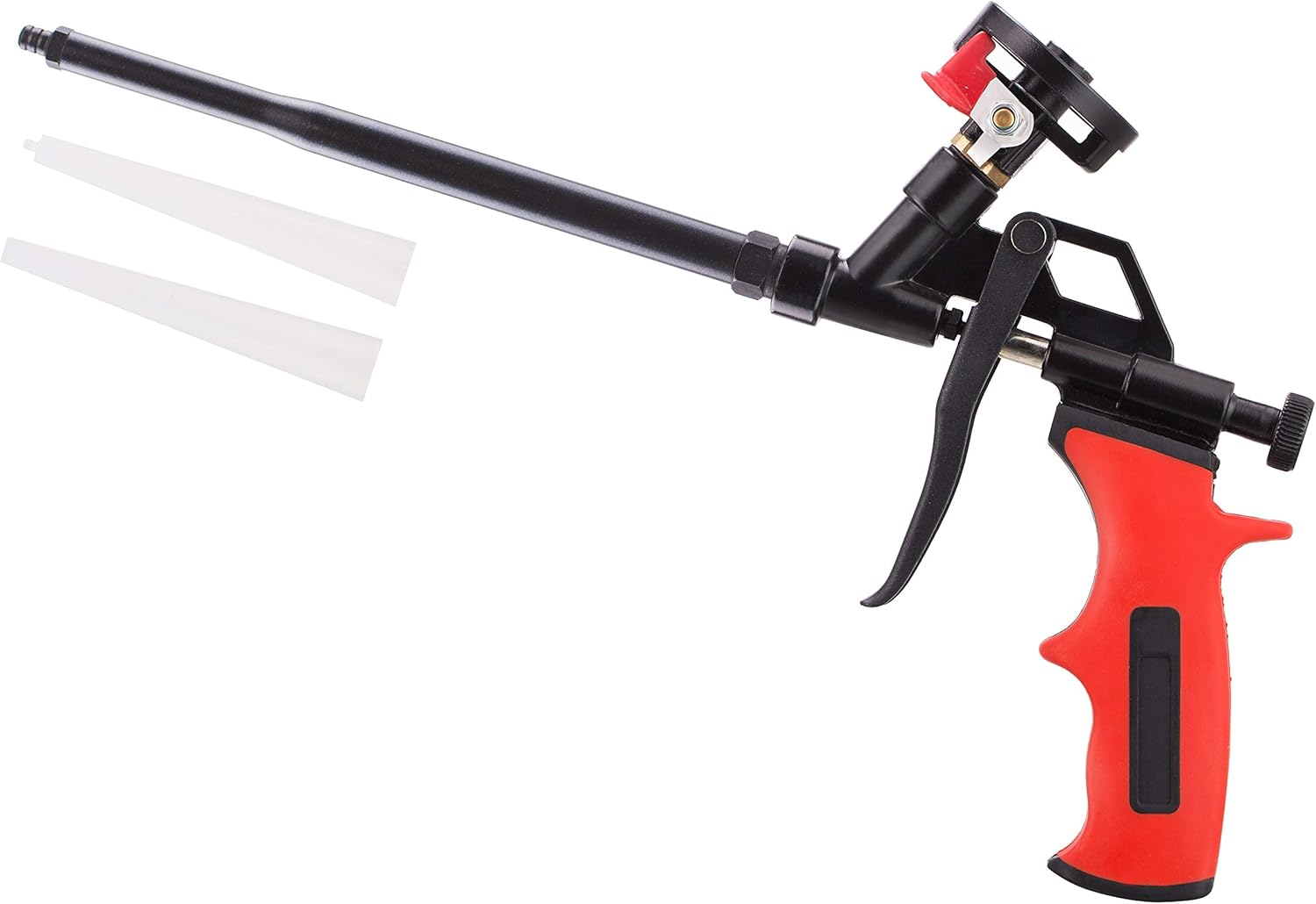 Needn't Clean Foam Gun,  Expanding Foaming Gun, Upgrade Caulking Gun, Heavy Duty Spray Foam Gun, Metal Body Covered with , Suitable for Caulking, Filling, Sealing, Home and Office Use