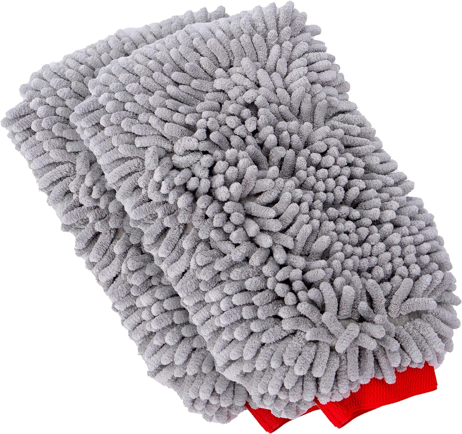Premium Chenille Car Wash Mitt, Scratch and Lint Free, 2 Pack